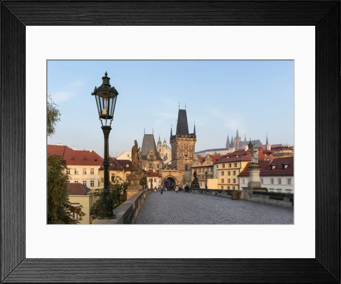 Framed Print : Europe, Czech Republic, Prague, Charles Bridge