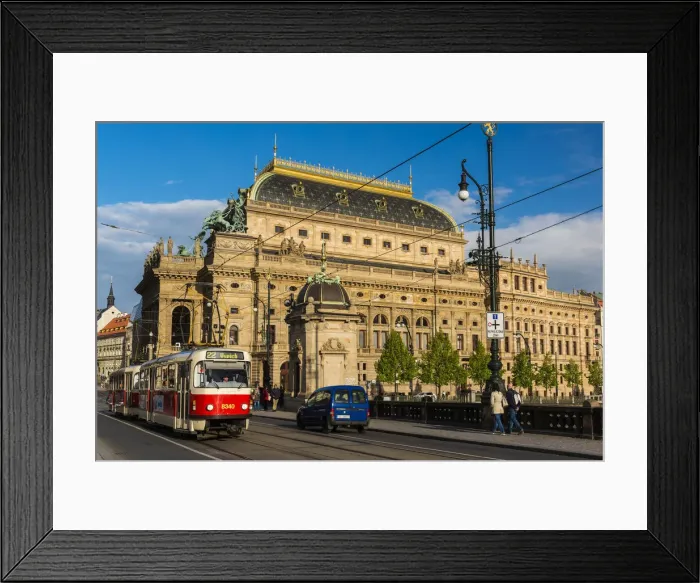 Framed Print : National Theatre, Prague, Bohemia, Czech Republic