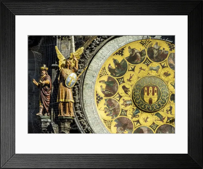 Framed Print : Close-up view of the calendar plate of the Prague astronomical clock, Prague, Bohemia Framed Print : Close-up view of the calendar plate of the Prague astronomical clock, Prague, Bohemia