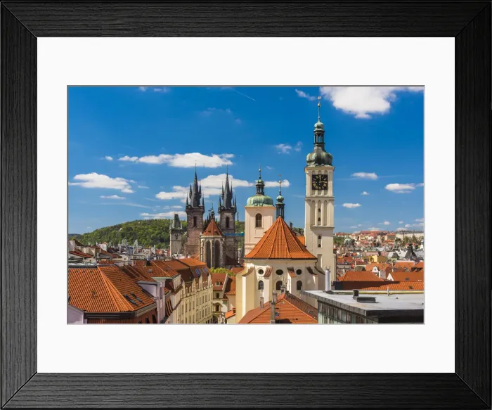 Framed Print : Old town skyline, Prague, Bohemia, Czech Republic Framed Print : Old town skyline, Prague, Bohemia, Czech Republic