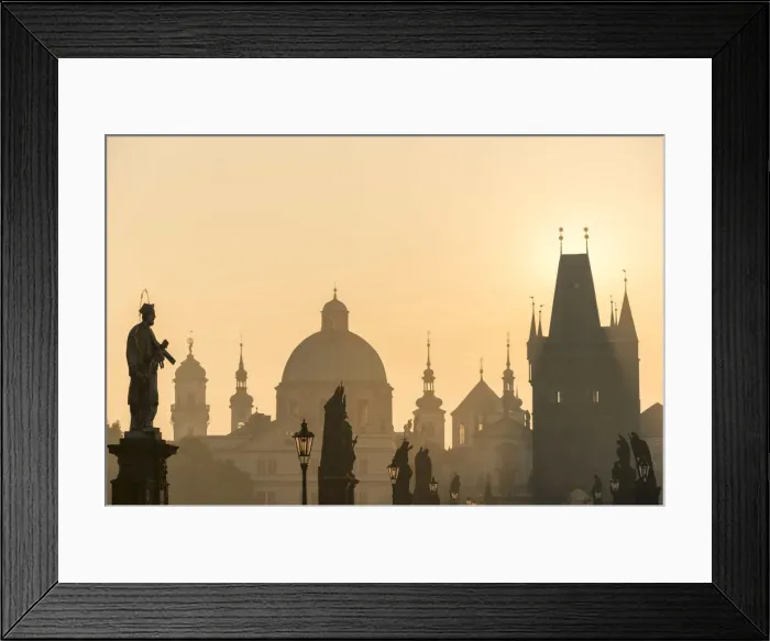 Framed Print : Europe, Czech Republic, Prague, Charles Bridge Framed Print : Europe, Czech Republic, Prague, Charles Bridge