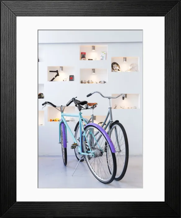 Framed Print : Denmark, Hillerod, Copenhagen. Cykelmageren Bike Shop Framed Print : Denmark, Hillerod, Copenhagen. Cykelmageren Bike Shop