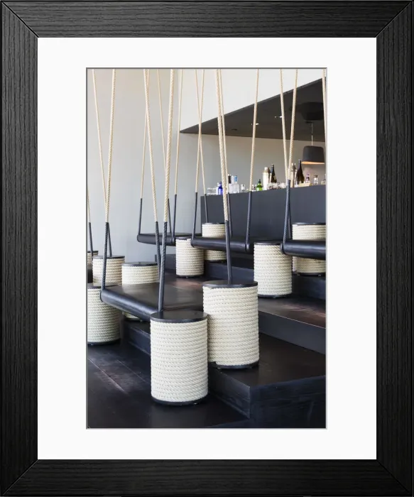 Framed Print : Denmark, Hillerod, Copenhagen. Sticks n Sushi Restaurant in the Tivoli Hotel