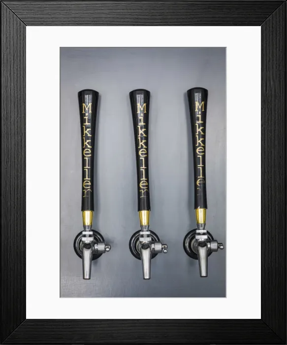 Framed Print : Denmark, Hillerod, Copenhagen. Beer Pumps at Ol & Brod, a restaurant and bar of Framed Print : Denmark, Hillerod, Copenhagen. Beer Pumps at Ol & Brod, a restaurant and bar of