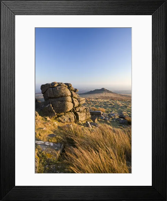 Framed Print : Belstone Tor and moorland, Dartmoor, Devon, England. Winter (March) 2010 Framed Print : Belstone Tor and moorland, Dartmoor, Devon, England. Winter (March) 2010