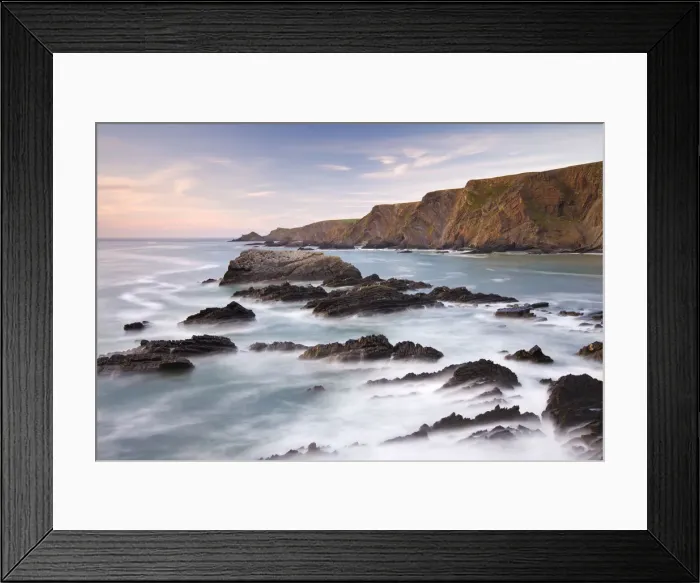 Framed Print : Hartland Point from Hartland Quay, Devon, England. Spring (April) 2010