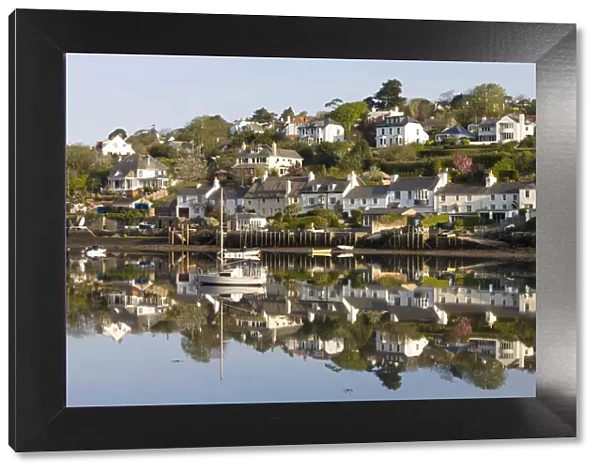 The picturesque South Hams village of Newton Ferrers, viewed from across the River