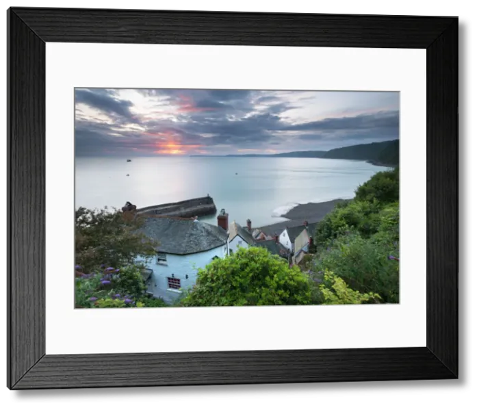 Framed Print : Clovelly at dawn, North Devon, England Framed Print : Clovelly at dawn, North Devon, England