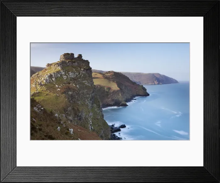 Framed Print : Valley of Rocks, Exmoor, Devon, England. Spring Framed Print : Valley of Rocks, Exmoor, Devon, England. Spring