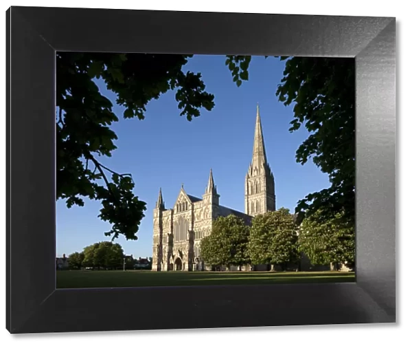 Salisbury Cathedral, Salisbury, Wiltshire, England. Spring