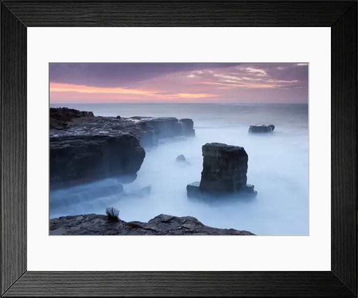 Framed Print : Beautiful sunrise over the rocky coast of Portland Bill on the Jurassic Coast, Dorset Framed Print : Beautiful sunrise over the rocky coast of Portland Bill on the Jurassic Coast, Dorset