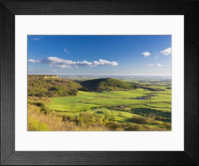 Framed Print : United Kingdom, England, North Yorkshire. The view from Sutton Bank in early Spring Framed Print : United Kingdom, England, North Yorkshire. The view from Sutton Bank in early Spring