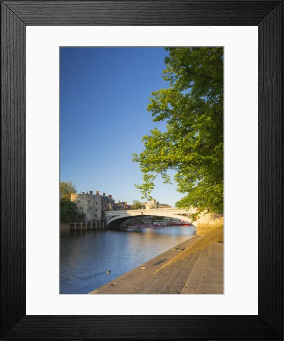 Framed Print : United Kingdom, England, North Yorkshire, York. Mid-summer evening light on Lendal Bridge Framed Print : United Kingdom, England, North Yorkshire, York. Mid-summer evening light on Lendal Bridge