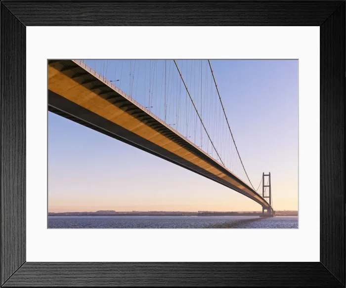 Framed Print : Europe, United Kingdom, England, East Yorkshire, Hull, Humber Bridge Framed Print : Europe, United Kingdom, England, East Yorkshire, Hull, Humber Bridge