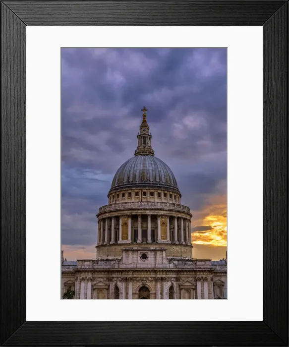 Framed Print : Europe, United Kingdom, England, Middlesex, London, St Pauls Cathedral Framed Print : Europe, United Kingdom, England, Middlesex, London, St Pauls Cathedral