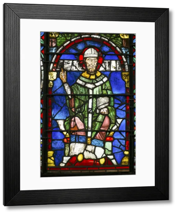 Framed Print : Europe, United Kingdom, England, Kent, Canterbury, medieval stained glass in the cathedral Framed Print : Europe, United Kingdom, England, Kent, Canterbury, medieval stained glass in the cathedral