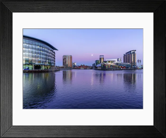 Framed Print : Europe, United Kingdom, England, Lancashire, Manchester, Salford Quays Framed Print : Europe, United Kingdom, England, Lancashire, Manchester, Salford Quays