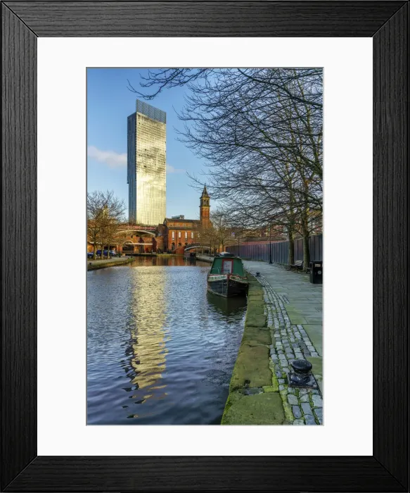 Framed Print : Europe, United Kingdom, England, Lancashire, Manchester, Castlefield Canal Basin