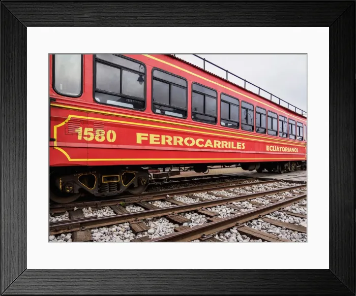 Framed Print : Train at Railway Station in Riobamba, Chimborazo Province, Ecuador Framed Print : Train at Railway Station in Riobamba, Chimborazo Province, Ecuador