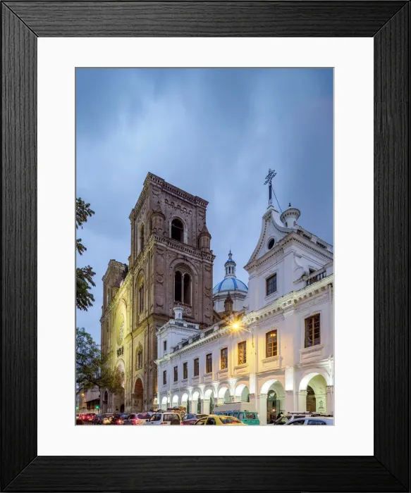 Framed Print : Cathedral of the Immaculate Conception and San Luis Seminary at twilight, Calderon Park Framed Print : Cathedral of the Immaculate Conception and San Luis Seminary at twilight, Calderon Park