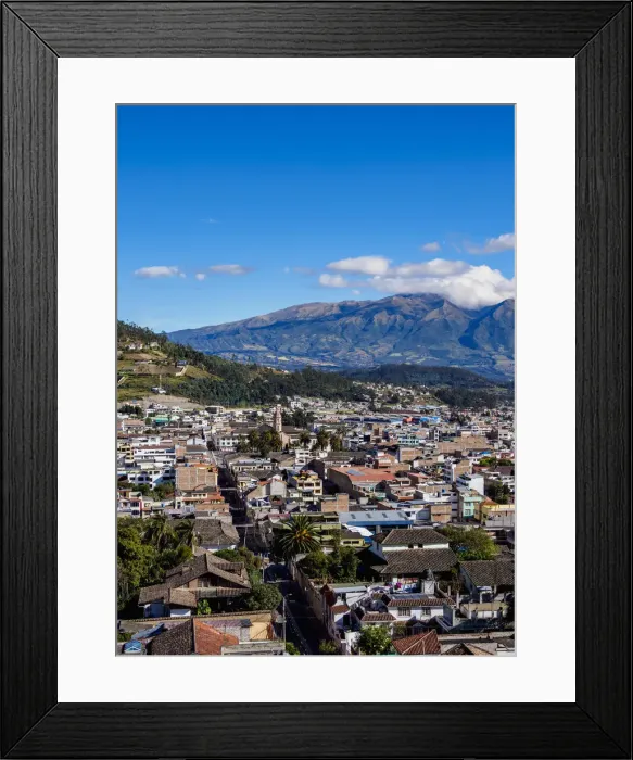Framed Print : City Center, elevated view, Otavalo, Imbabura Province, Ecuador Framed Print : City Center, elevated view, Otavalo, Imbabura Province, Ecuador