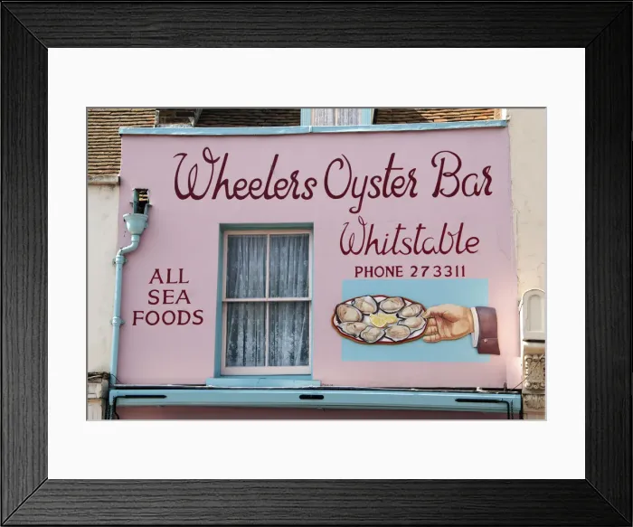 Framed Print : Traditional restaurant in Whitstable, Kent, UK Framed Print : Traditional restaurant in Whitstable, Kent, UK