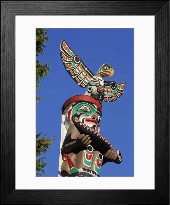 Framed Print : Totem in the Stanley Park, Vancouver, British Columbia, Canada Framed Print : Totem in the Stanley Park, Vancouver, British Columbia, Canada
