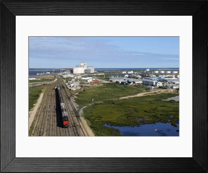 Framed Print : Train near Churchill, Hudson Bay, Manitoba, Canada Framed Print : Train near Churchill, Hudson Bay, Manitoba, Canada