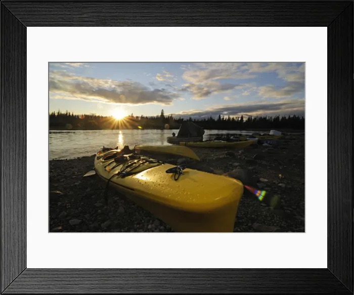 Framed Print : Kayak at South Knife River, Churchill, Hudson Bay, Manitoba, Canada Framed Print : Kayak at South Knife River, Churchill, Hudson Bay, Manitoba, Canada