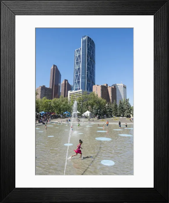 Framed Print : Canada, Alberta, Calgary, Olympic Plaza