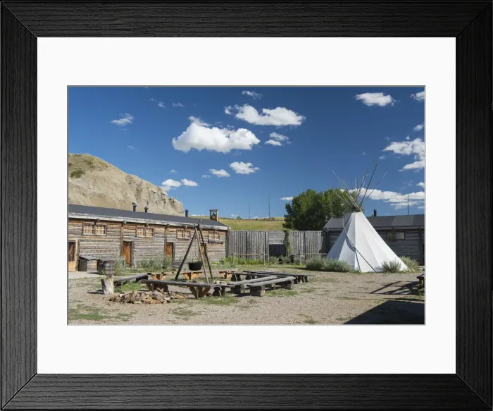 Framed Print : Canada, Alberta, Lethbridge, fort Whoop Up, National Historic Park Framed Print : Canada, Alberta, Lethbridge, fort Whoop Up, National Historic Park