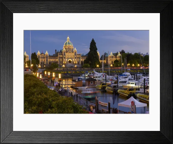 Framed Print : Canada, British Columbia, Vancouver Island, Victoria, parliament