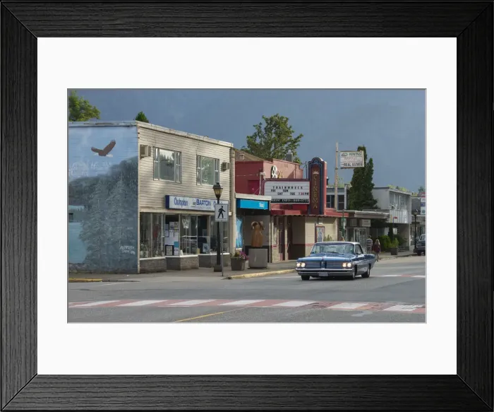 Framed Print : Canada, British Columbia, Hope, pontiac on main sytett Framed Print : Canada, British Columbia, Hope, pontiac on main sytett