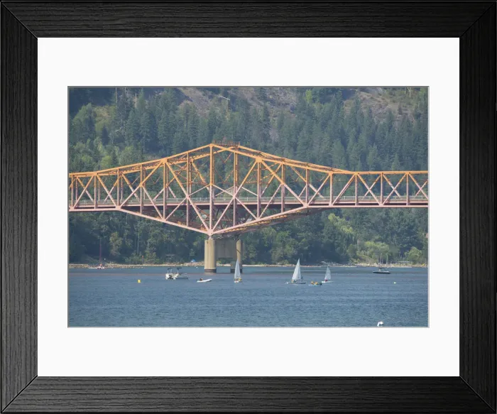 Framed Print : Canada, British Columbia, Nelson, Kootenay Lake