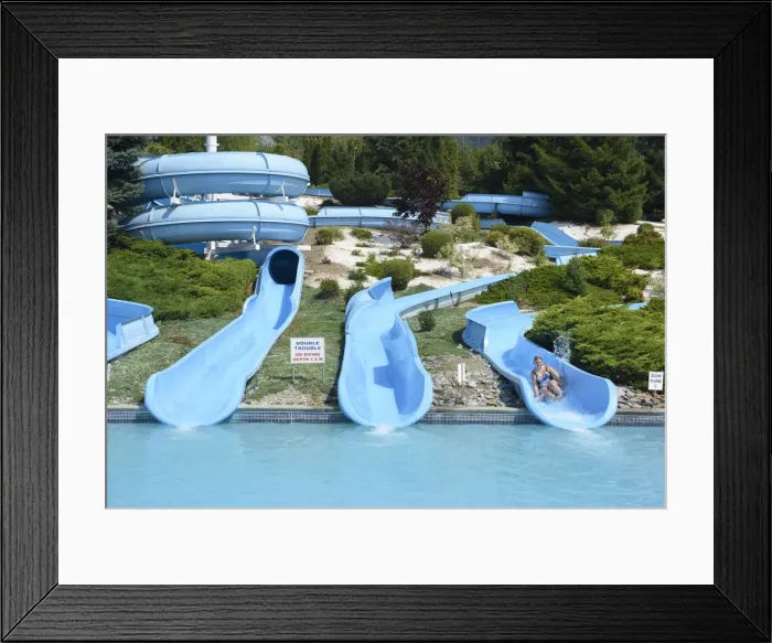 Framed Print : Canada, British Columbia, Okanagan Valley, Vernon, Atlantis waterslides Framed Print : Canada, British Columbia, Okanagan Valley, Vernon, Atlantis waterslides