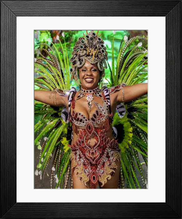 Framed Print : Brazil, State of Rio de Janeiro, City of Rio de Janeiro, Samba Dancer in the Carnival Framed Print : Brazil, State of Rio de Janeiro, City of Rio de Janeiro, Samba Dancer in the Carnival