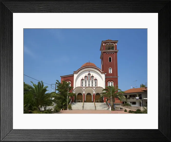 Framed Print : Church in Ierissos, Athos, Halkidiki, Greece Framed Print : Church in Ierissos, Athos, Halkidiki, Greece