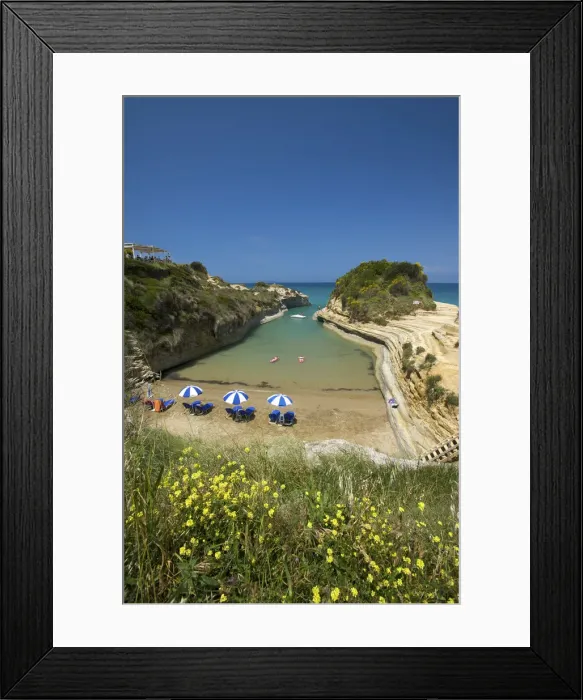 Framed Print : Canal Amour at Sidari, Corfu, Ionian Islands, Greece