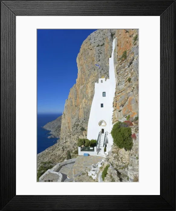 Framed Print : Chozoviotissa monastery, Amorgos, Cyclades Islands, Greece, Europe Framed Print : Chozoviotissa monastery, Amorgos, Cyclades Islands, Greece, Europe
