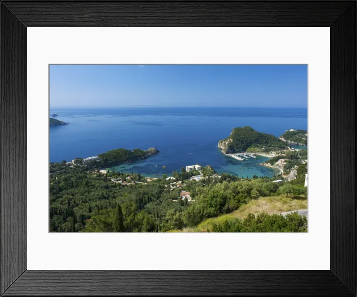 Framed Print : Coast of Paleokastritsa, Corfu, Ionian Islands, Greece