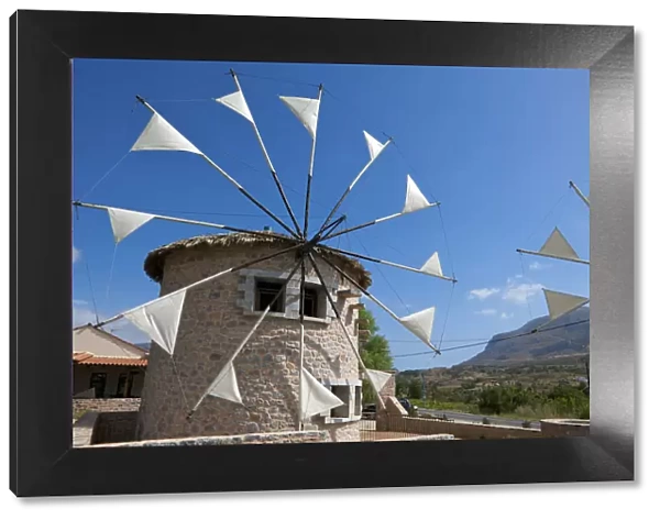 Windmill in Central Crete, Greece