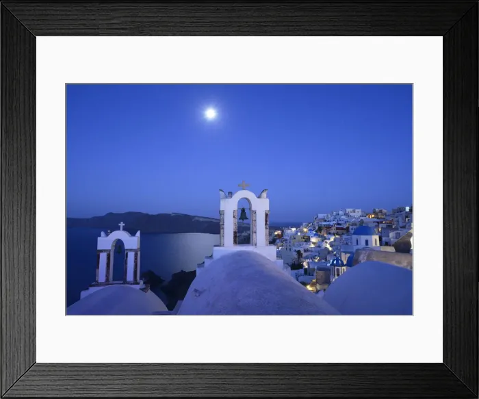 Framed Print : Churches at Oia, Santorini, Kyclades, South Aegean, Greece, Europe Framed Print : Churches at Oia, Santorini, Kyclades, South Aegean, Greece, Europe
