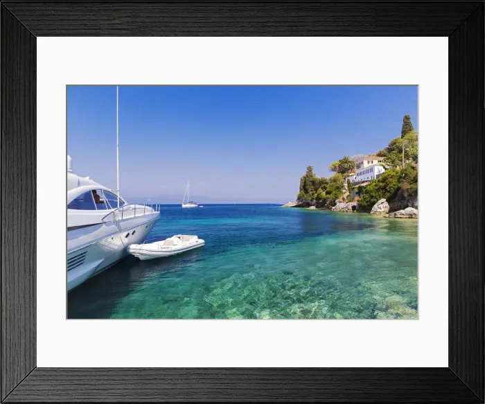Framed Print : Western Europe, Greece, Ionian Islands, Paxos Framed Print : Western Europe, Greece, Ionian Islands, Paxos