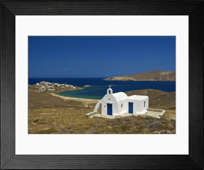 Framed Print : Agios Sostis, Mykonos, Cyclades, Greece Framed Print : Agios Sostis, Mykonos, Cyclades, Greece