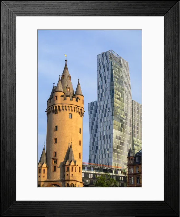 Framed Print : Eschenheimer Tower and Jumeirah Frankfurt Hotel, Frankfurt, Hesse, Germany Framed Print : Eschenheimer Tower and Jumeirah Frankfurt Hotel, Frankfurt, Hesse, Germany