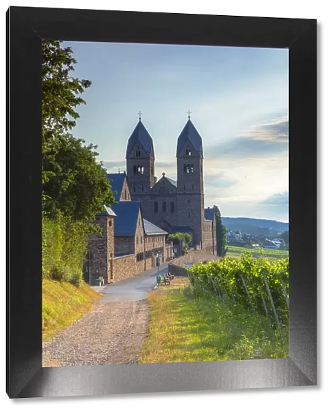 St Hildegard Abbey and vineyards, Rudesheim, Rhineland-Palatinate, Germany