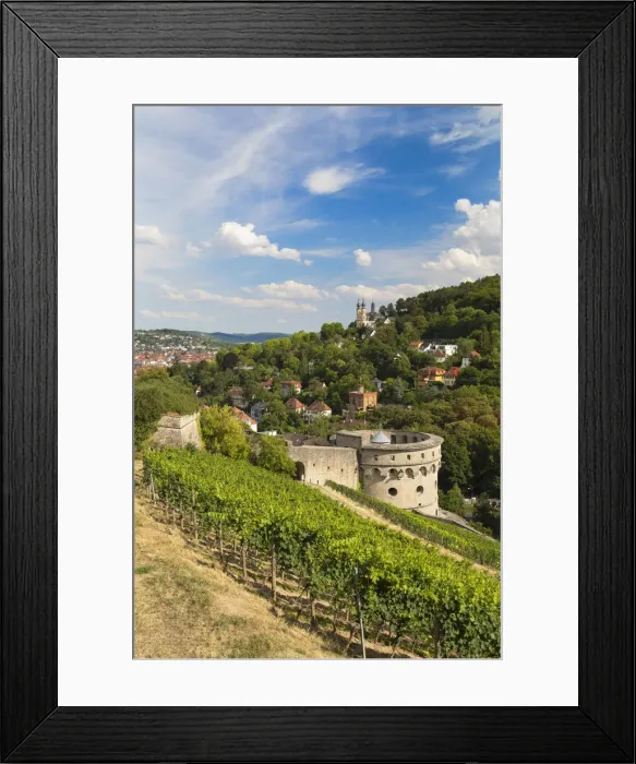 Framed Print : Walls of Marienberg Fortress and Wallfahrtskirche Chapel, Wurzburg, Bavaria, Germany Framed Print : Walls of Marienberg Fortress and Wallfahrtskirche Chapel, Wurzburg, Bavaria, Germany