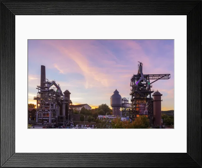 Framed Print : Industrial memorial and cultural center of the old ironworks at Neunkirchen, Saarland Framed Print : Industrial memorial and cultural center of the old ironworks at Neunkirchen, Saarland