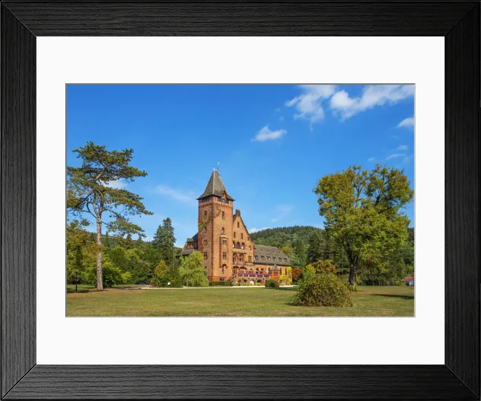 Framed Print : Saareck castle, Mettlach, Saarland, Germany Framed Print : Saareck castle, Mettlach, Saarland, Germany