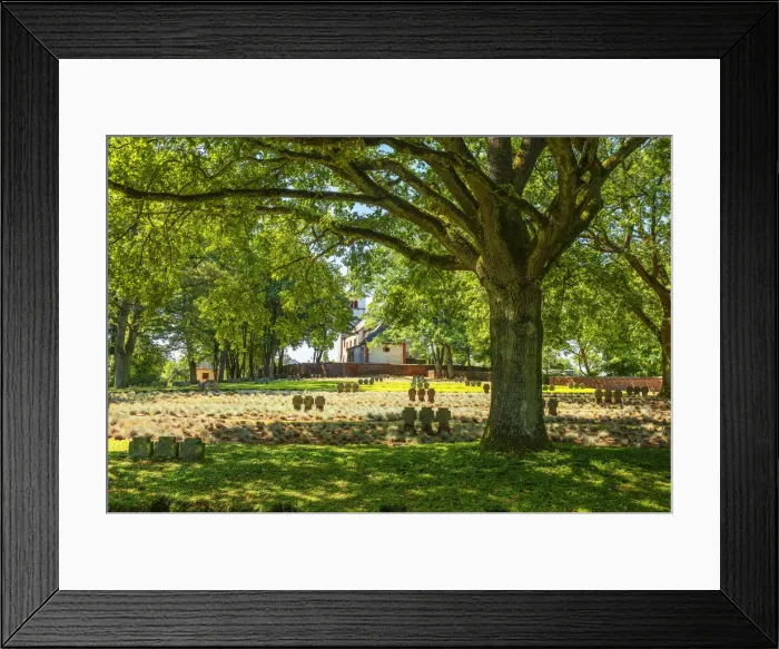 Framed Print : Cemetry for soldiers-killed-in-action, Kastel-Staadt, Rhineland-Palatinate, Germany